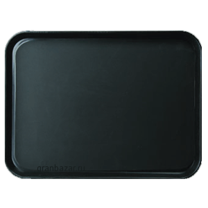 Поднос прямоуг.; прорезин.; L=35,B=27см; черный Cambro PT1014110