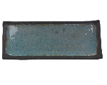 Блюдо 400х160х20 мм прямоуг. Turquoise black пластик меламин  JW55316