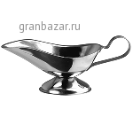 Соусник «Проотель» сталь нерж.; 250мл; H=3,L=21см; металлич. Prohotel GB08