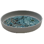 Блюдо, поднос меламиновый Damask Blue 204х43мм P.L. Proff Cuisine JW35108-TAI