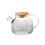 Чайник заварочный с дерев. крышкой Thermo Glass  950 мл. Wilmax /1/12/ 888810