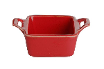 Соусник квадратный RED фарфор, 100 мл, 70x100 мм, h 42 мм, красный Seasons Porland 808104 красный