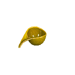 Соусник с ручкой Cocorita желтый 105мм Corone XSY2327