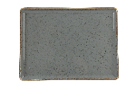 Блюдо прямоугольное Seasons DARK GREY 350х260 мм фарфор цвет темно-серый Porland 358835 темно-серый