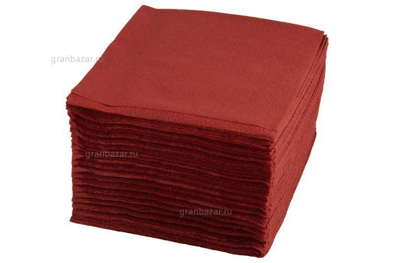 Салфетки 240x240 мм бордовые 1-сл 400 лист/уп. MGSteel 1760