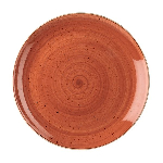 Тарелка мелкая Stonecast 288 мм, без борта, Spiced Orange Churchill SSOSEV111