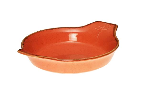 Форма для запекания ORANGE фарфор, 700 мл, d 210 мм, h 55 мм, оранжевый Seasons Porland 602928 оранжевый