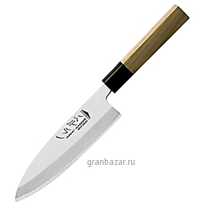 Нож дэба д/разделки рыбы; сталь,дерево; L=39/24,B=5см; металлич.,древесн. Paderno 18280-22