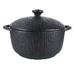 Бульонница 500 мл с крышкой 140х70 мм Black Raw Wood P.L. Proff Cuisine [6] 80066*80066-n