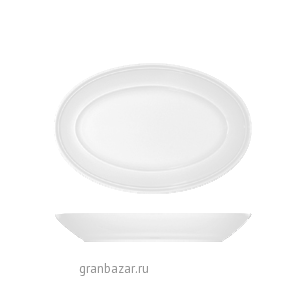 Блюдо овальное; фарфор; L=24см; белый Bauscher 28 2024