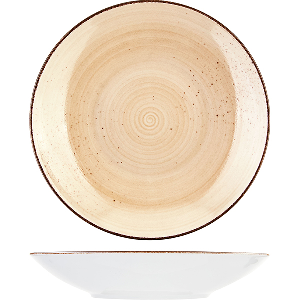 Тарелка глубокая; фарфор; D=24см; песочн. Bauscher 711 324 820 373