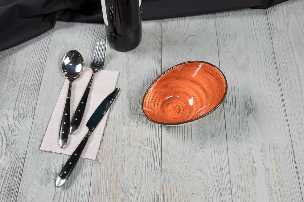 Салатник Fusion Brown Shore 200 мл, 160х115 мм фарфор P.L. Proff Cuisine