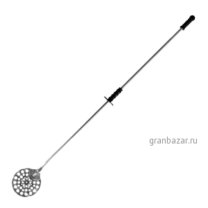 Лопата поворот. д/пиц. перф.; сталь нерж.,пластик; D=16,L=170,B=16см; металлич.,черный Zio Pepe A17R