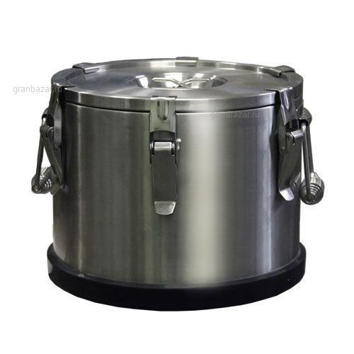 Термос 10 л d=350 мм h=205 мм нерж. кругл. профессионал MGsteel /1/