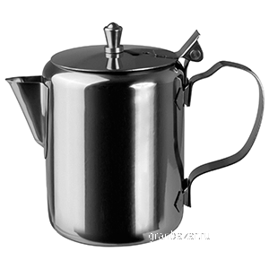 Молочник с крышкой «Проотель»; сталь нерж.; 260мл; D=6.5,H=10,L=13,B=12.5см; металлич. ProHotel CR10NB