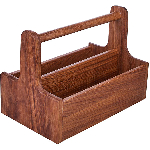 Ящик для кондиментов; дуб; H=17, 9, L=25, B=15, 3см; коричнев. PPwood Q819O-00N