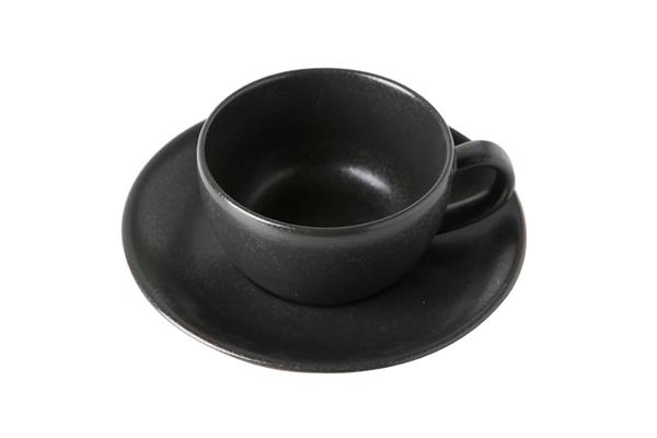 Чашка BLACK фарфор, 340 мл, d 110 мм, h 66 мм, черный Seasons Porland 322134 черный