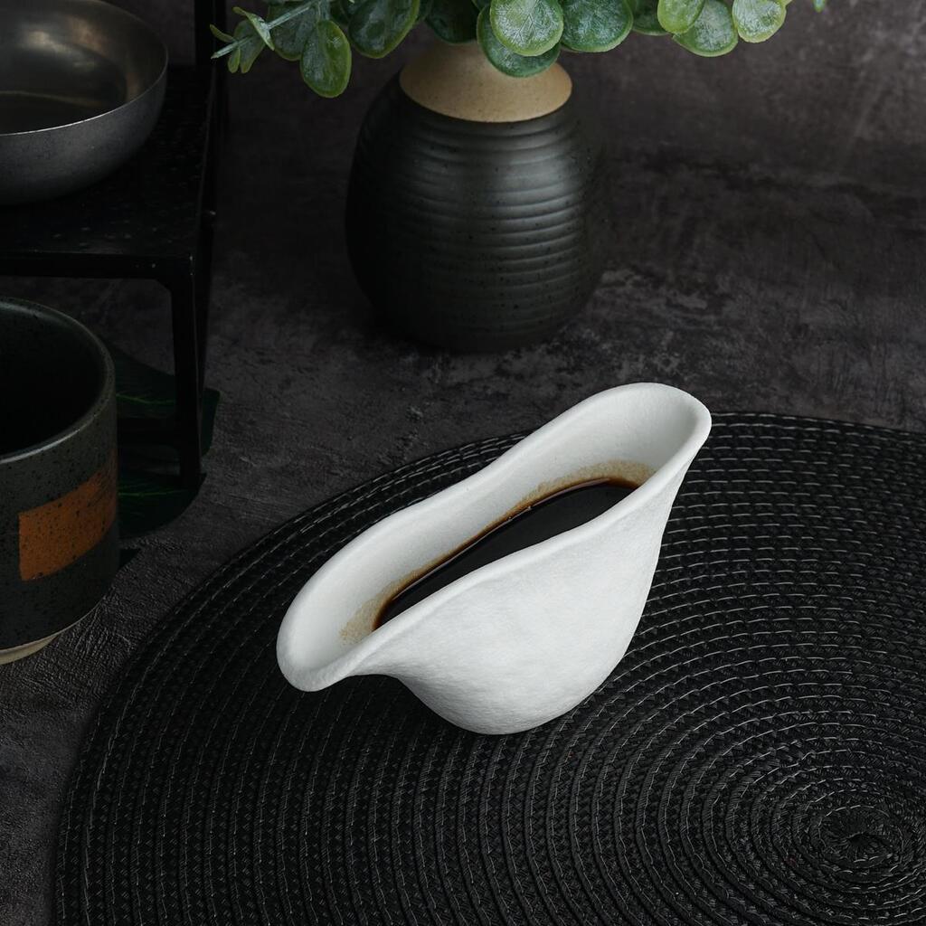 Соусник White Matt Panasia 100 мл 145х45 мм h65 мм P.L. Proff Cuisine ZA0448-100-fr [6]