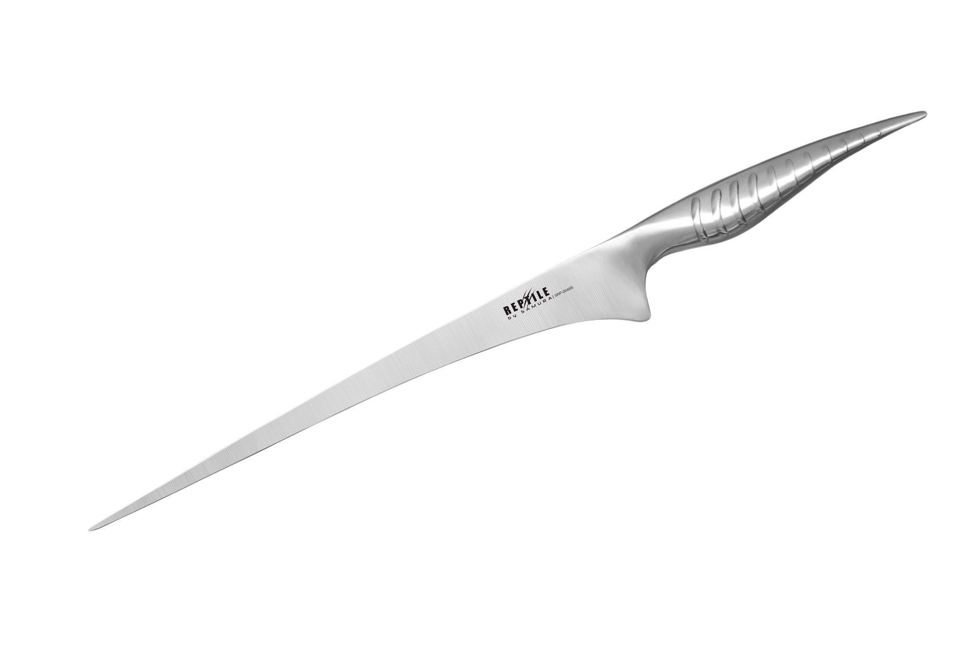 Нож кухонный REPTILE филейный Swordfish 252 мм Samura AUS-10