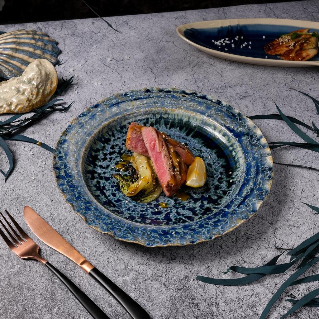 Тарелка Frosty Velvet Northern Blue Frutti di Mare d 285 мм h35 мм P.L. Proff Cuisine QB23171004