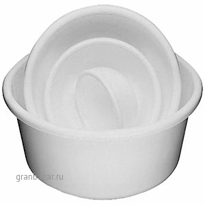 Миска; полипроп.; 1.6л; D=20,H=10,L=20,B=20см; белый Paderno 47600-20