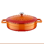 Кастрюля 2,47 л, d 240 мм, с крышкой, чугун, цвет оранжевый LAVA LV Y ST 24 K1 O