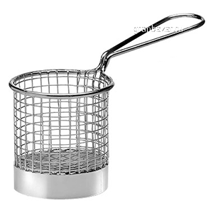 Корзинка д/картошки фри сталь нерж.; D=8,H=8см; металлич. APS 40600