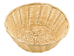Корзина плетеная д/хлеба D=180 мм, H=70 мм, полиротанг, св. корич. Sunnex C03002-C