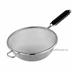 Сито мелк.сетка; сталь,пластик; D=10,H=4,L=23см; металлич.,черный Paderno 12622-10