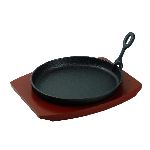 Сковорода для подачи на дерев. подст. 217 мм круглая чугун P.L. Proff Cuisine XG912