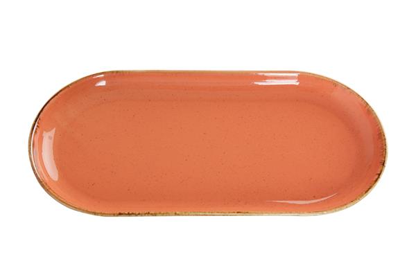 Блюдо овальное ORANGE фарфор, 300x150 мм, h 26 мм, оранжевый Seasons Porland 118130 оранжевый