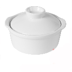 Горшочек для запекания CAMEO Imperial white с крышкой 240мл d123 мм h80 мм 210-40