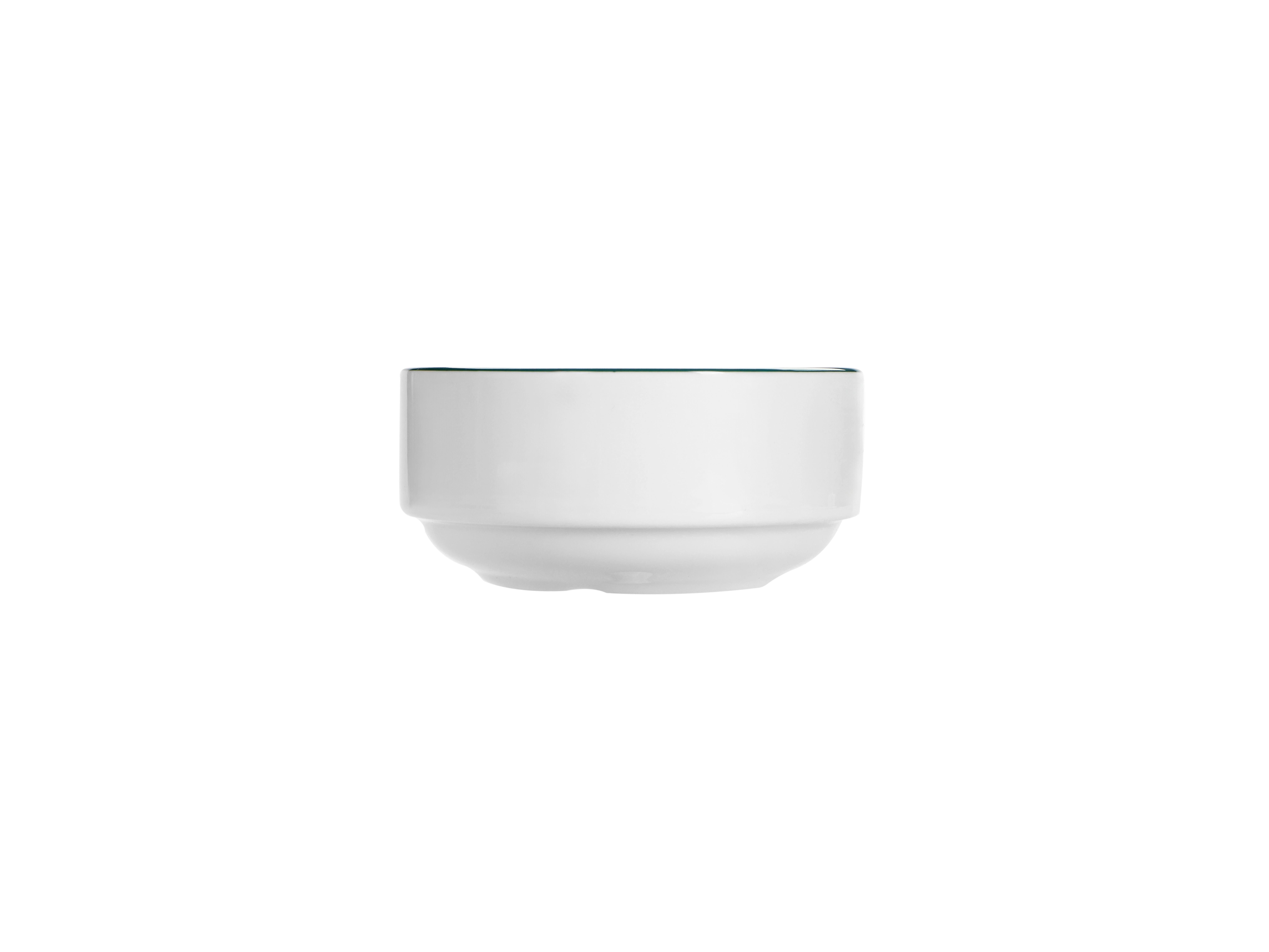 Салатник Vaso Piccolo 110 мм, кант зеленый, Porland DS20