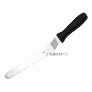 Лопатка изогнутая; сталь,пластик; L=43/30,B=4.3см; металлич.,черный Paderno 18518-30