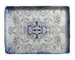 Тарелка плоская прямоугольная без полей Blue Blanc (270х200 мм h 23 мм) Kutahya BNTAN27x20DU891310
