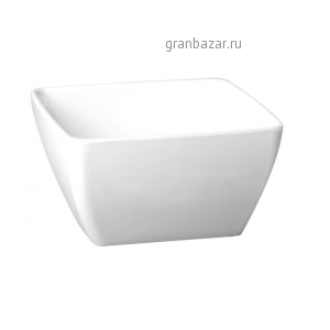 Салатник квадратный; пластик; 140мл; H=4,L=9,B=9см; белый APS 83414