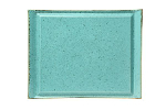 Блюдо для стейка TURQUOISE фарфор, 320x260 мм, h 12 мм, бирюзовый Seasons Porland 538136 бирюзовый