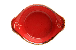Соусник с ручками RED фарфор, 50 мл, d 70 мм, красный Seasons Porland 802907 красный