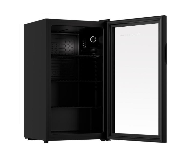Шкаф холодильный со стеклом COOLEQ TBC-85N черный