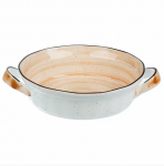 Блюдо круглое с ручками Organic Fusion 220 мм фарфор P.L. Proff Cuisine