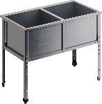 Ванна моечная двухсекционная RESTOINOX ВМС-2/7-ЭН