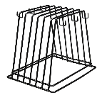 Подставка под доски металлическая, 300х230х260 мм, 6 отделений, P.L. Proff Cuisine JQ-W235