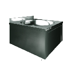 Рукомойник настенный коленный Restoinox РНКXГ-40/40-Б