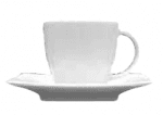 Блюдце «Виктория»; фарфор; H=2,L=14.9,B=14.9см; белый Lubiana 2713