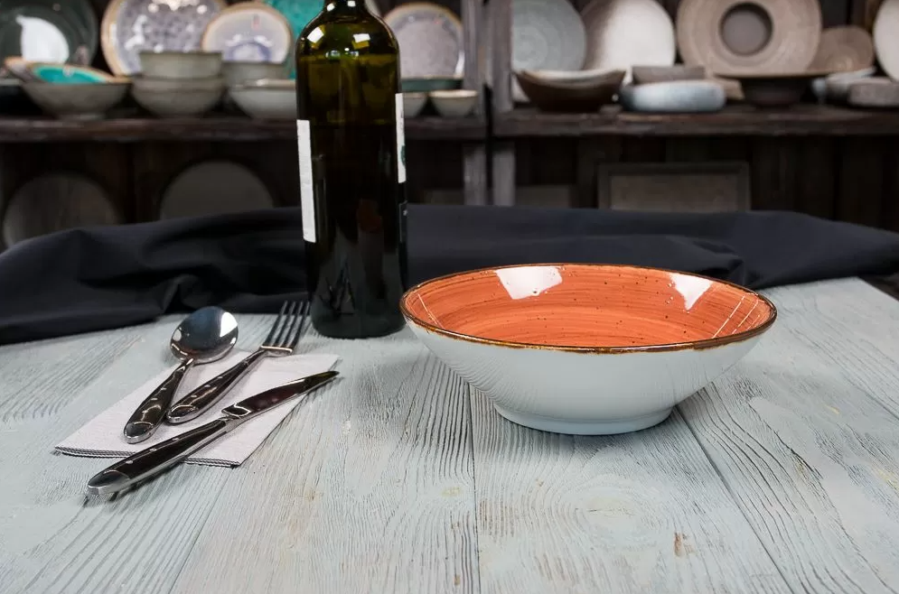 Салатник Fusion Brown Shore 950 мл, 205 мм фарфор P.L. Proff Cuisine