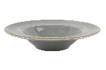Тарелка глубокая Seasons DARK GREY 260 мм с полями фарфор цвет темно-серый Porland 173925 темно-серый