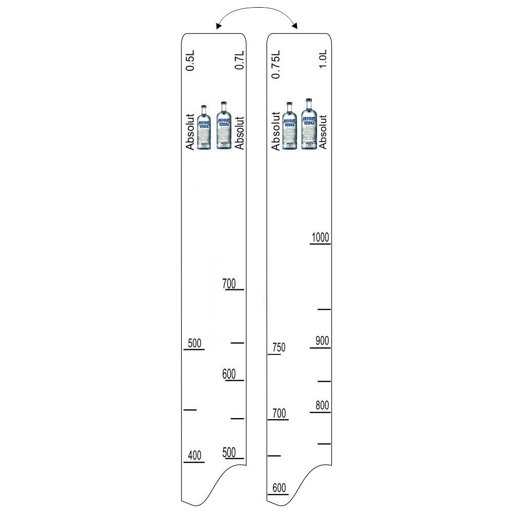 Барная линейка Absolut (500мл/700мл/750мл/1л), P.L. Proff Cuisine 81250142