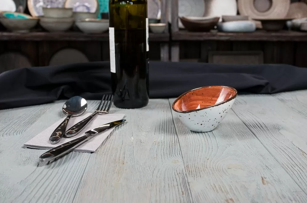 Салатник Fusion Brown Shore 100 мл, 115х85 мм фарфор P.L. Proff Cuisine