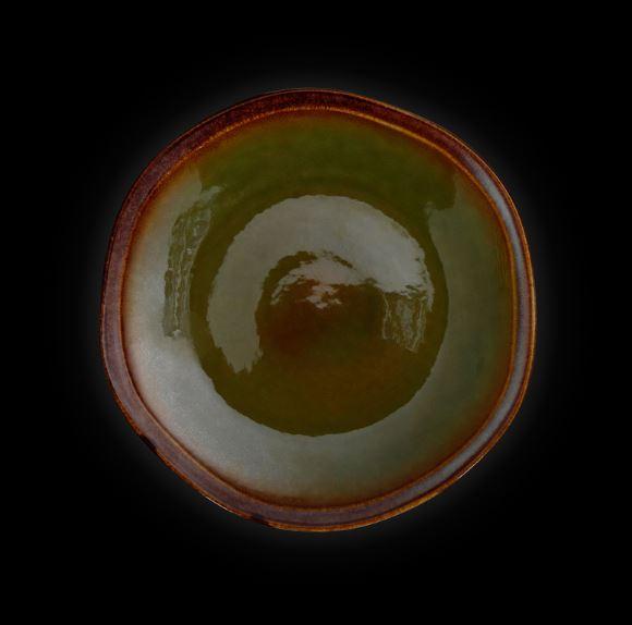 Тарелка мелкая Corone Verde d=275 мм синий+зеленый фарфор