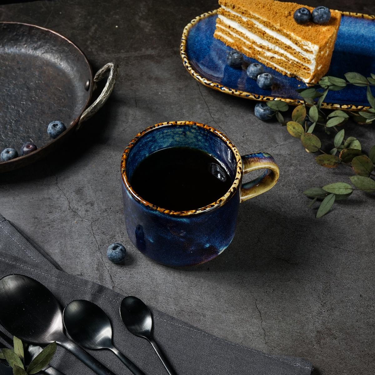 Кружка с ручкой Aqua Blue 355 мл, d=91мм, h=79 мм, фарфор P.L. Proff Cuisine ZA0585-360-A